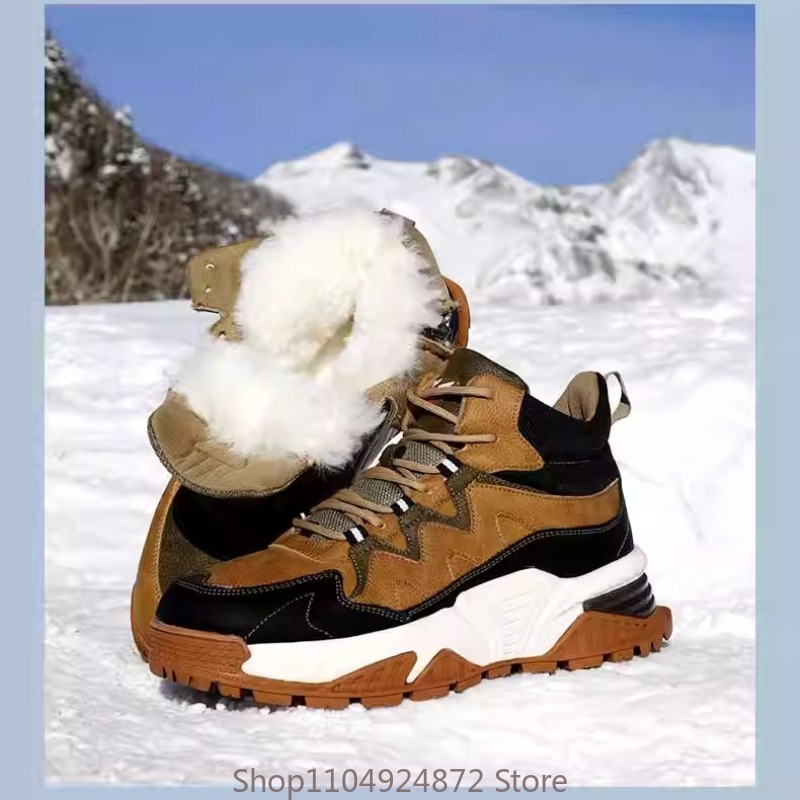 Winter Boot Insulated - Zimowe ciepłe buty męskie z wełny