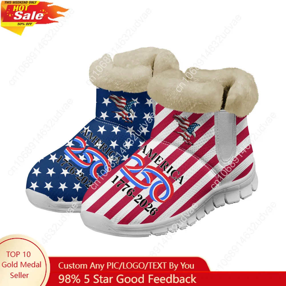 Men Shoes Casual - Ameryka 250. rocznica 1776-2026 Pluszowe buty