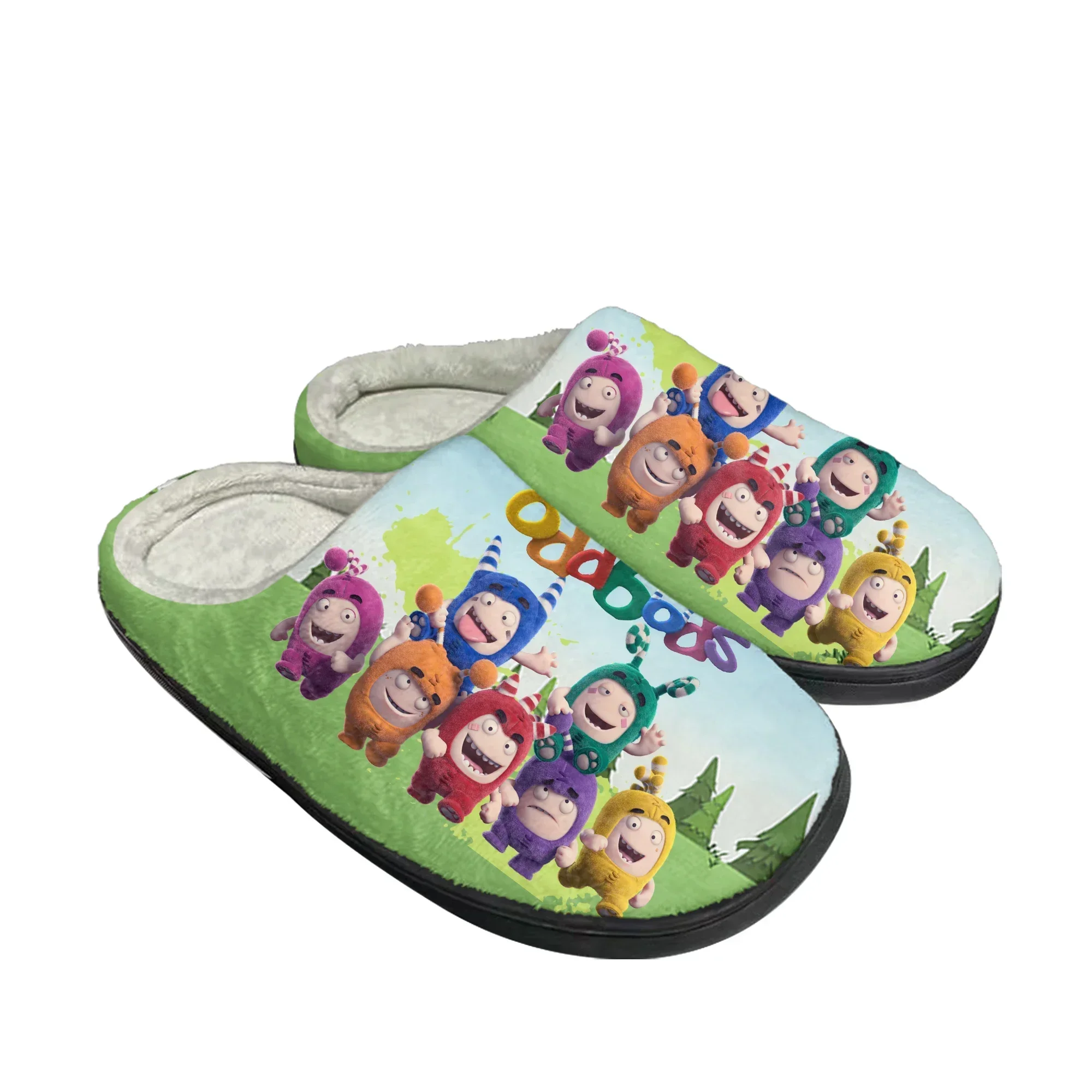 Men Shoes Casual - Oddbods Home Bawełniane Kapcie Męskie Damskie