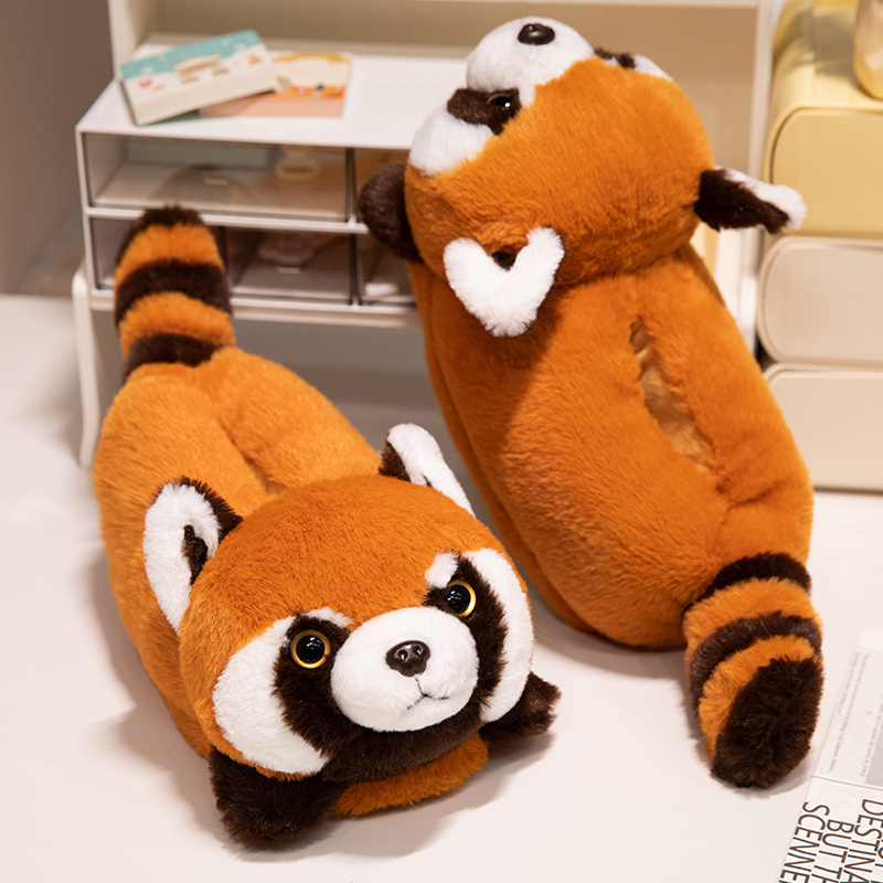 Men Shoes Red Tape - Highland Cow Red Panda Pluszowe kapcie