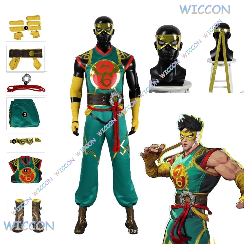 Men Shoes Europe To Us - Lin Lie Cosplay Iron Fist Strój