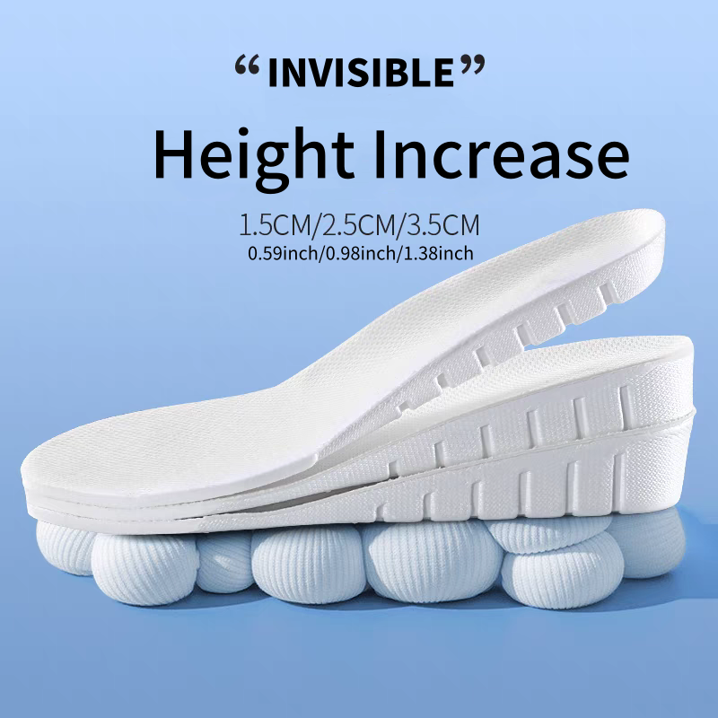 Men Shoes Size Chart - 1 Para Nowych Białych Niewidocznych Wkładek