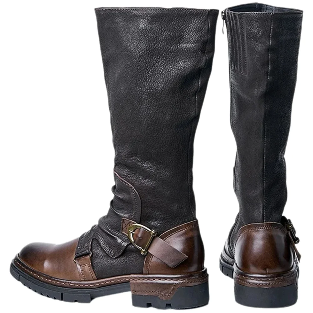 Men Shoes Europe To Us - Męskie Średniowieczne Retro Buty ze Sztucznej