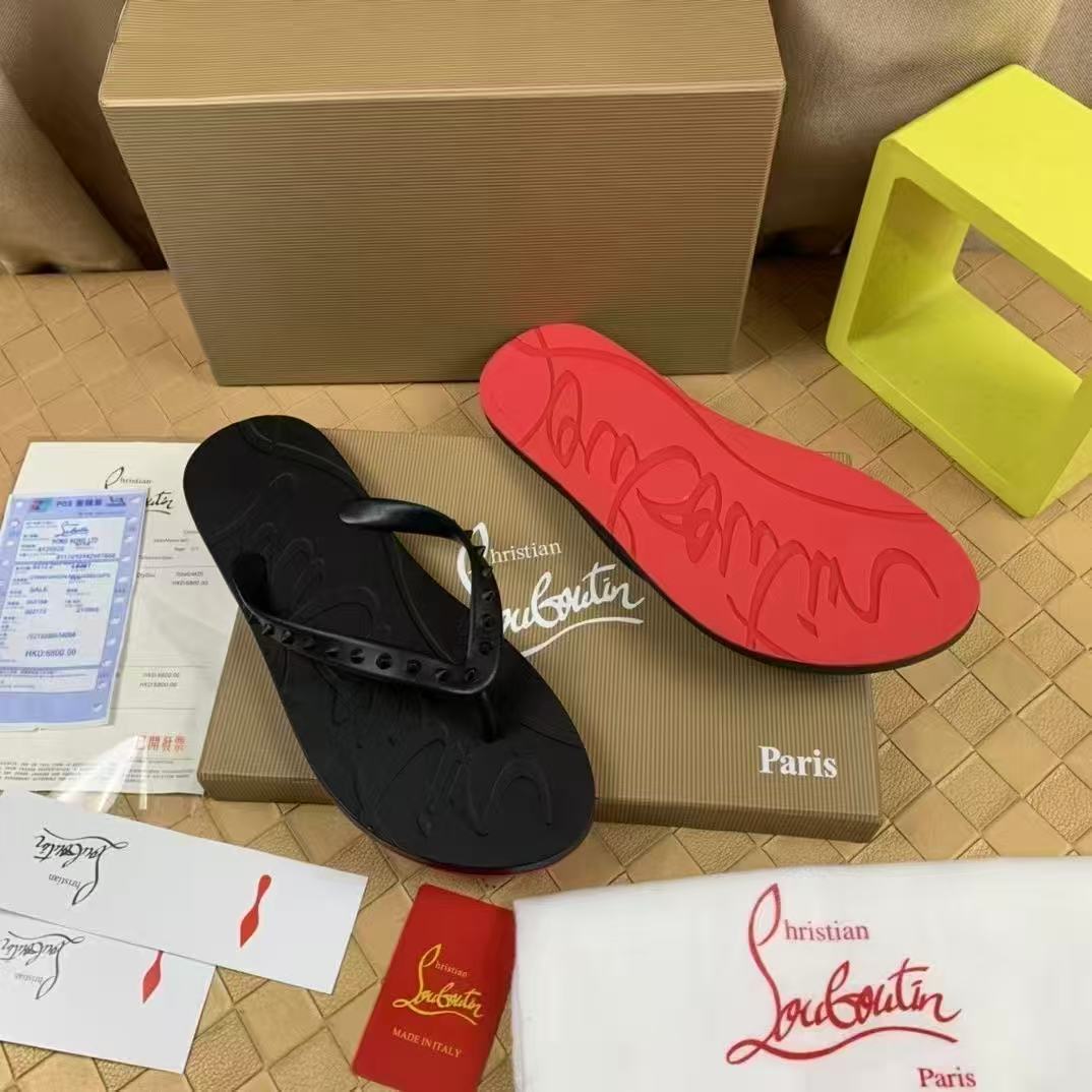 Men Shoes Red Tape - Nowe męskie klapki z czerwoną podeszwą