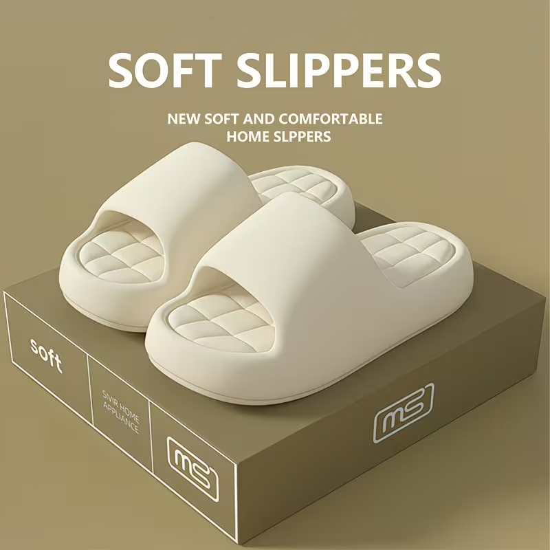 Men'S Shoes In Style - Damskie klapki domowe z grubą miękką