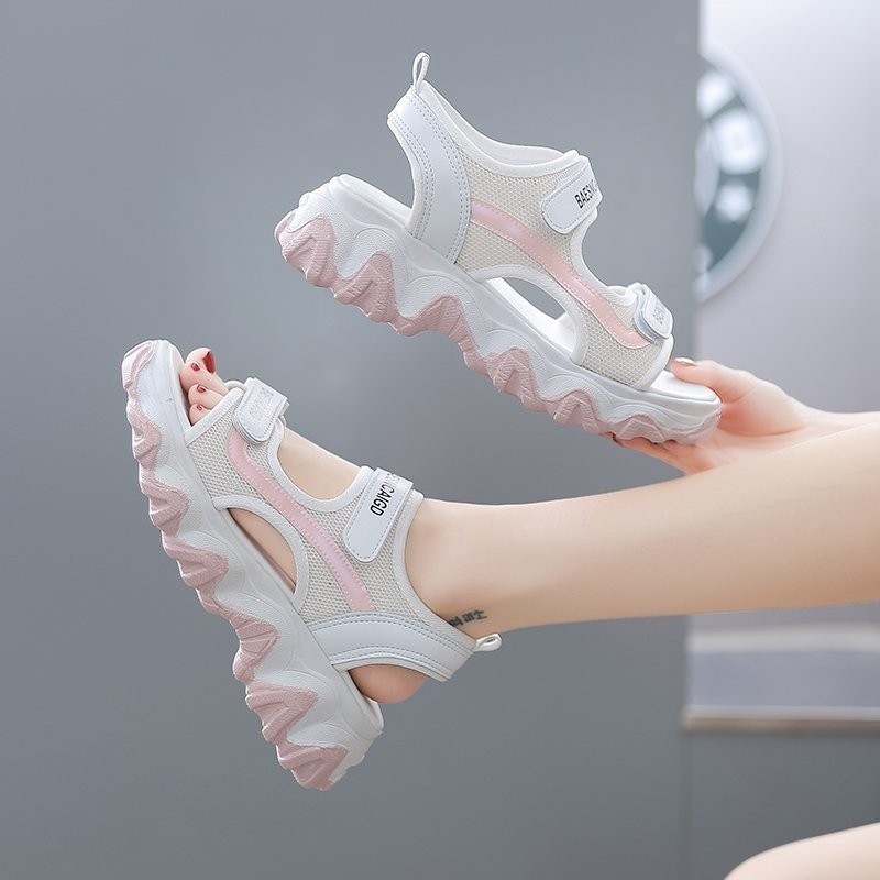 Damskie sportowe sandały w kor – Velcro Strap Sandal recenzja i cena