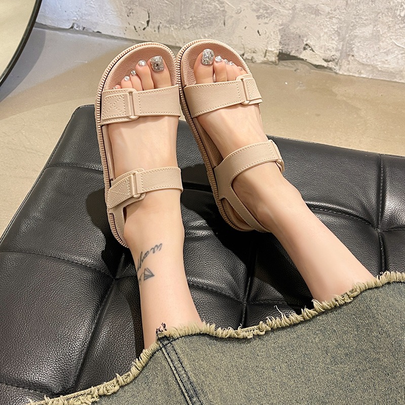 Letnie sandały damskie - modne – Velcro Strap Sandal recenzja i cena