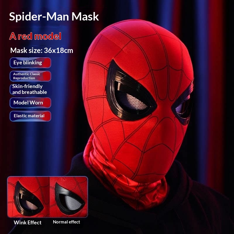Maska Spider-Mana z ruchomymi  – Men Shoes Size Chart recenzja i cena