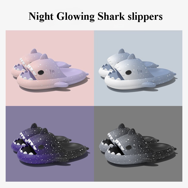 Cute Cartoon Shark kapcie dla  – Men'S Shoes In Style recenzja i cena