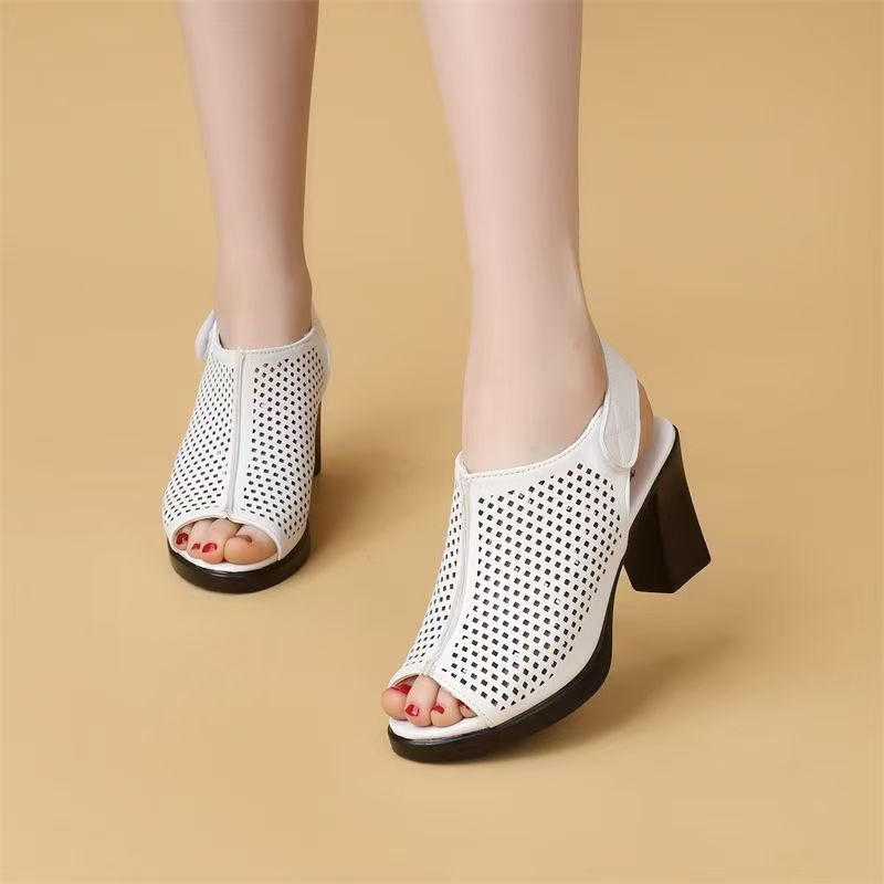 Damskie sandały na wysokim obc – Velcro Strap Sandal recenzja i cena